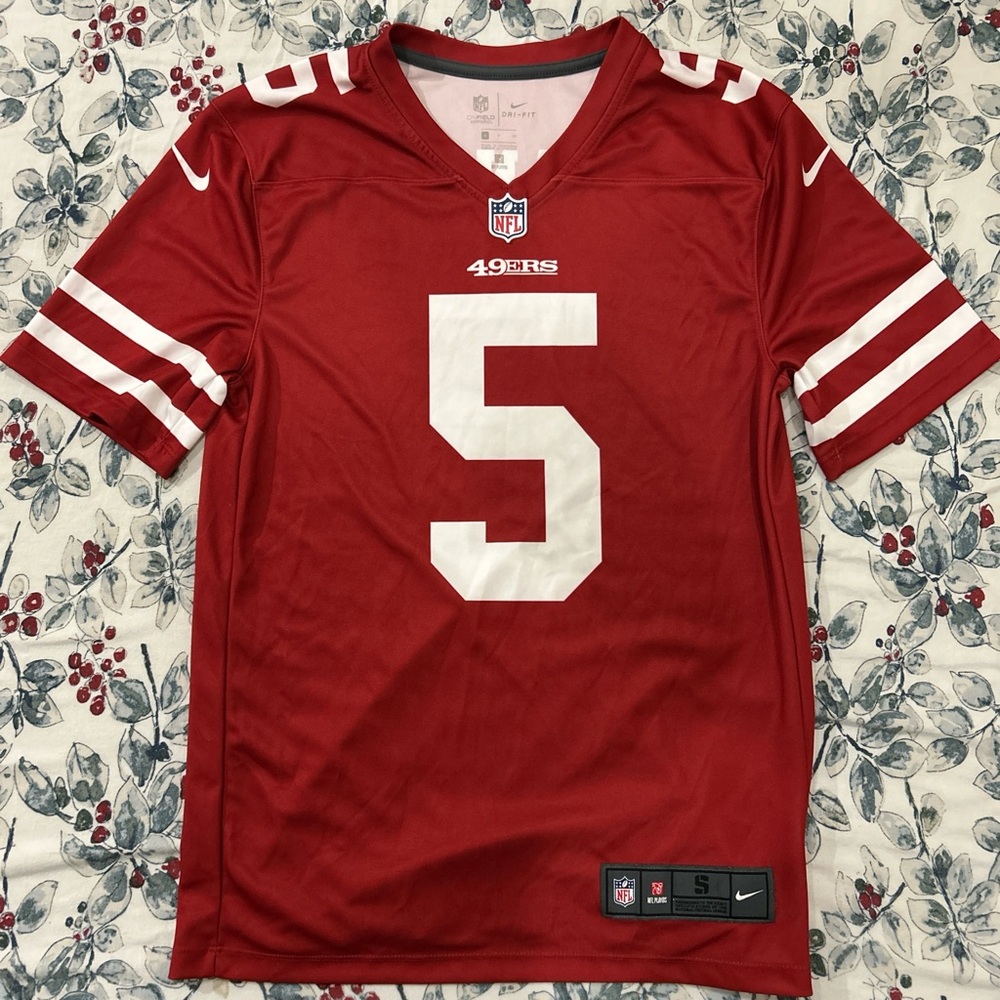 San Francisco 49ers Nike jersey. Trey Lance #5. Dri-Fit. Size S.